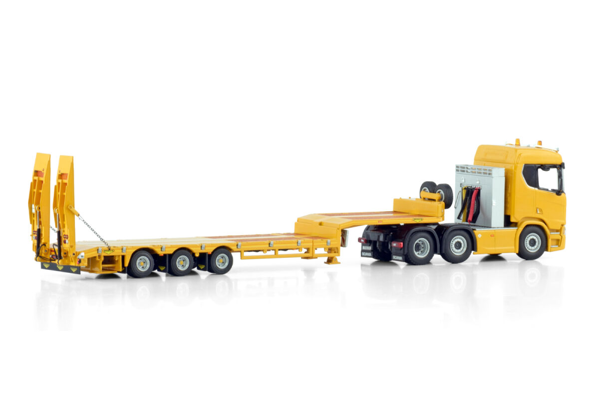 Scania R Normal CR20N 6x2 Twin Steer Semi Low Loader With Ramps ...